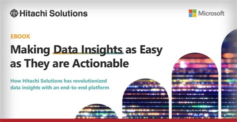 data  actionable    accessible hitachi solutions