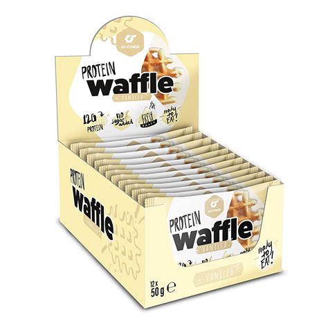 Go Fitness 12x 50g High Protein Waffeln Vanille Waffeln Extrem