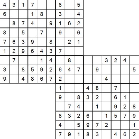 Twodoku F Cil Sudoku Puzzles Net