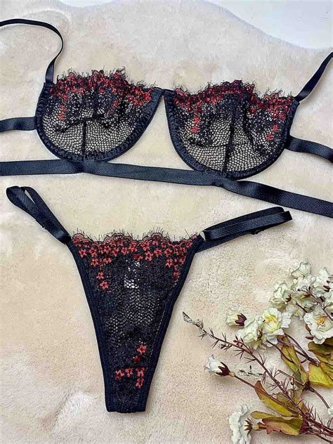 Conjunto Lingerie Gringa De Renda Sexy Sem Bojo TJ Vip