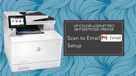 Hp Color Laserjet Pro Mfp M Printer How To Setup Use Scan To Email