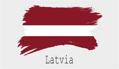 Premium Photo Latvia Flag On White Background