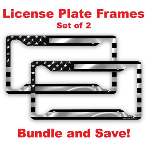 Black American Flag License Plate Frame American Flag Car Tag - Etsy