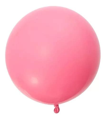 Globos Gigantes Esf Ricos Numero Payaso Color Rosa Pastel