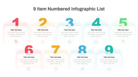 Numbered Infographic List Template Powerpoint