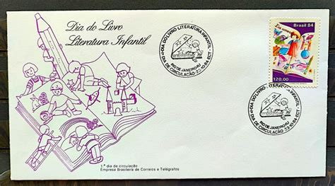 Envelope Fdc Dia Do Livro Literatura Infantil Crianca Caracol