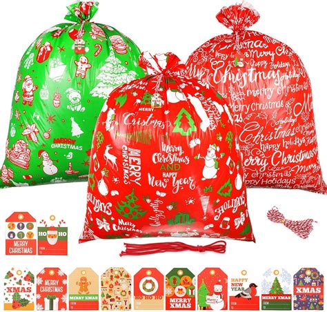 Amazon HOWAF 3 Pieces Christmas Giant Gift Bags Extra Large Xmas