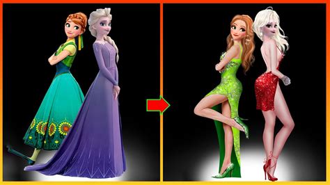 Frozen Disney Elsa Anna Glow Up Sexy Style Frozen Movie Art YouTube