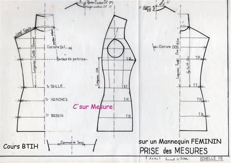 Cours Btih Prise Des Mesures Feminines Sur Mannequin Couture Artofit