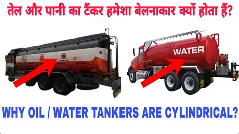 Why Are Fuel And Water Carrying Tankers Cylindrical In Shape