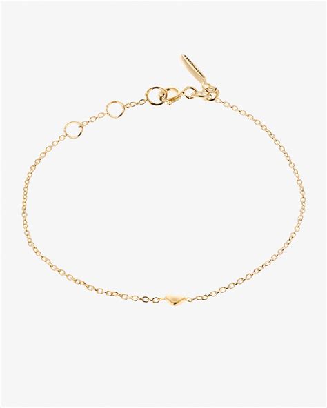 Loving Heart Drop Bracelet Gold Drakenberg Sj Lin