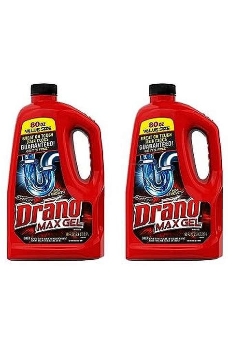 Drano Max Gel Drain Clog Remover And Cleaner For Shower Or Sink Drains Unclogs And Removes Hair