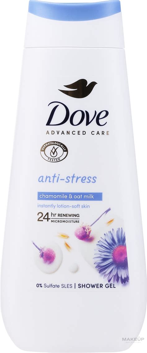 Dove Anti Stress Shower Gel Blue Chamomile And Oat Milk Shower Gel With