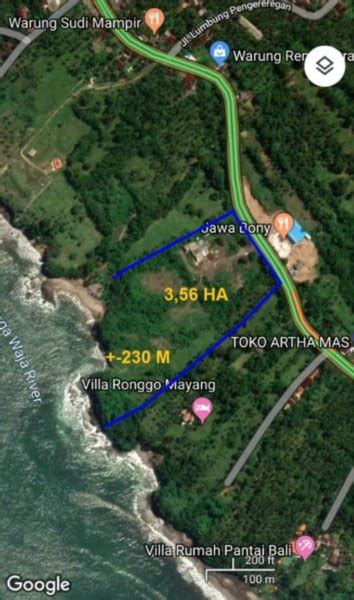 Dijual Tanah Jalan Raya Denpasar Gilimanuk Los Pantai Soan Galuh