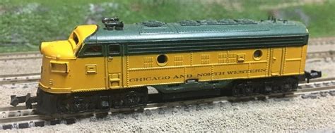 N Scale Atlas 4045 Locomotive Diesel Emd F9 Chicago And North