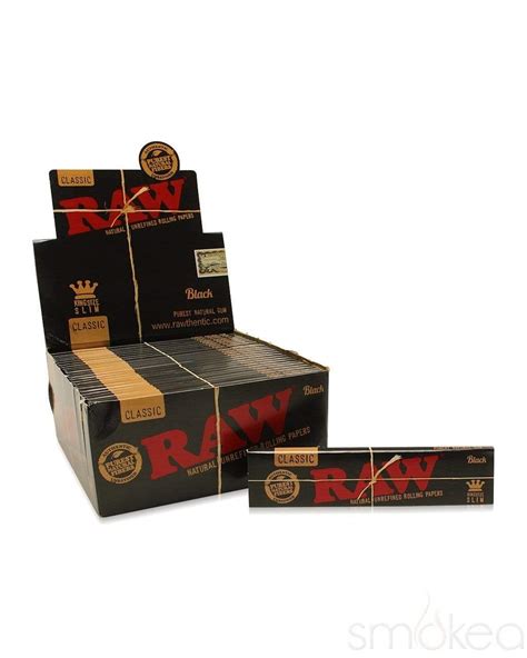 Raw Black Classic King Size Slim Rolling Papers Smokea®