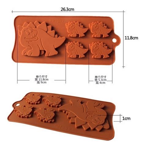 Moldes Silicona Chocolate Fondant Dinosaurios Cuotas Sin Interés