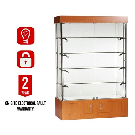 1000mm X 1980mm Wooden Glass Storage Display Cabinet RDS Online