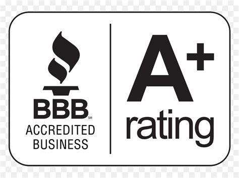 Better Business Bureau Logo - Bbb A+ Logo Vector Black White, HD Png