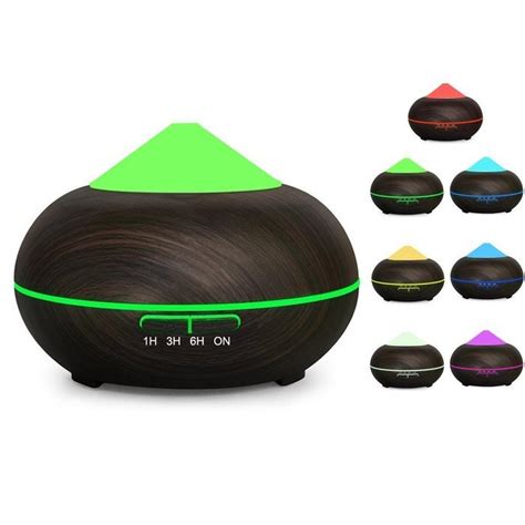 Aromatherapy Essential Oil Diffuser Werleo 250ml Wood Grain Ultrasonic Cool Mist Whisper Quiet