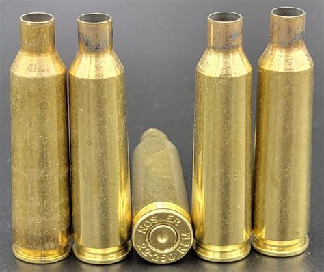 22 250 Rem Rifle Once Fired Brass 50 Casings Shop Mojo Precision