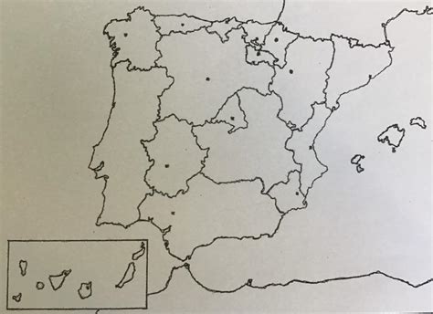 Print Map Quiz Spain Political Map Sociolog A Primaria