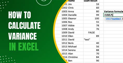 How To Calculate Variance In Excel A Step By Step Guide