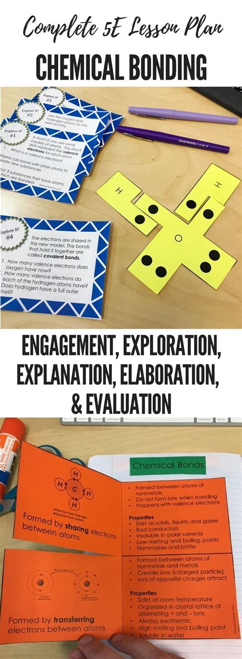 Chemical Bonding 5e Lesson Plan Chemistry Lessons Chemistry Classroom Science Chemistry