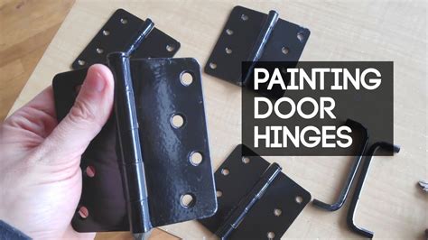 How To Paint Door Hinges Youtube