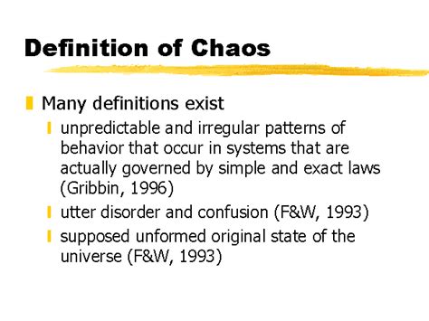 Definition Of Chaos