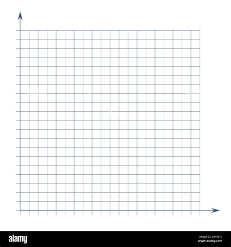 Grid Paper Mathematical Graph Cartesian Coordinate System With X Axis Y Axis Squared