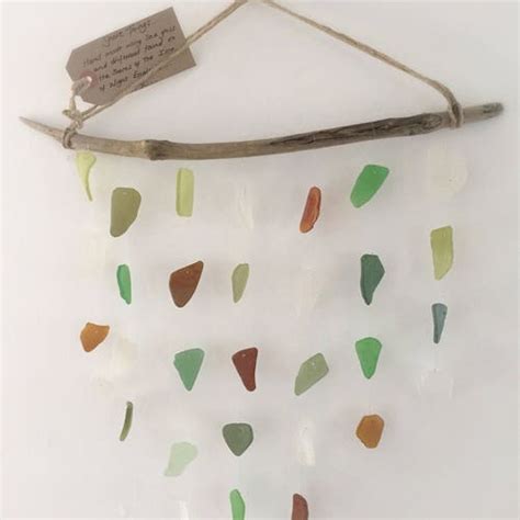 Wind Chime Sea Glass Sun Catcher Nautical Decor Beach Home Etsy