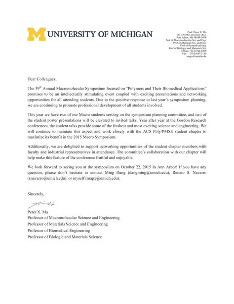 Cover Letter Template Umich Resume Format Cover Letter Template Lettering Letter Of