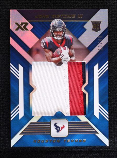 Panini Xr Rookie Xl Materials Blue Rxl John Metchie Iii