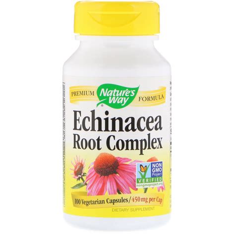 Nature S Way Echinacea Root Complex 450 Mg 100 Vegetarian Capsules By Iherb