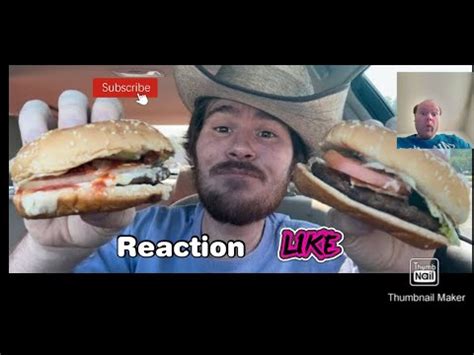 Reaction To Burger King BBQ Bacon Cheese Whopper Jr And Bacon Swiss