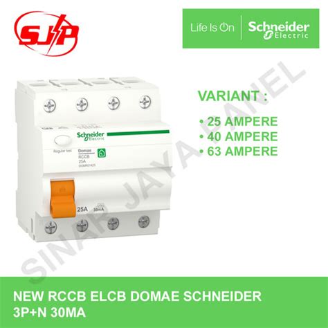 Jual Rccb Elcb New Domae Schneider P N Ma A A A Original