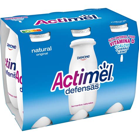 L Casei Natural Pack 6 Unidades 100 G DANONE ACTIMEL Supermercado