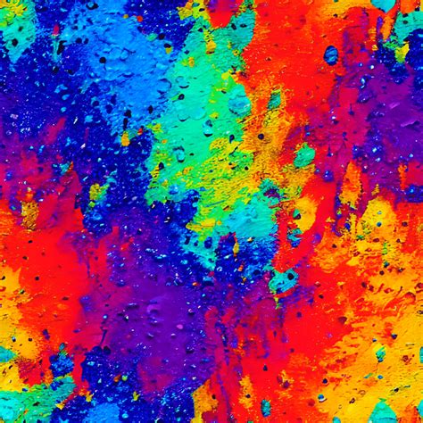 Abstracte Kleurrijke Paint Splash Hyperrealistische Afbeelding