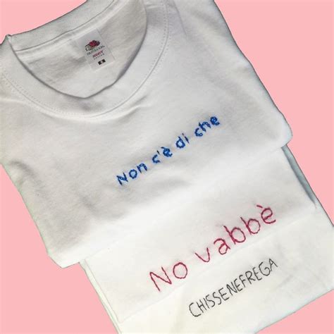 T Shirt Ricamata A Mano Personalizzata Nel Magliette