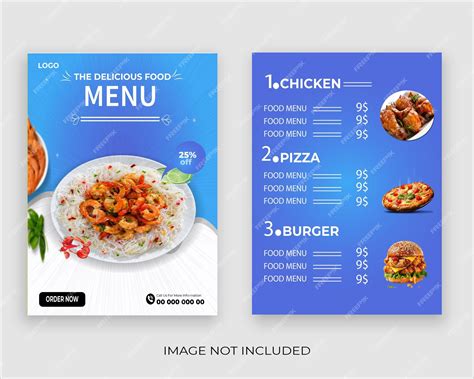 Premium Vector Free Vector Fast Food Restaurant Menu Template