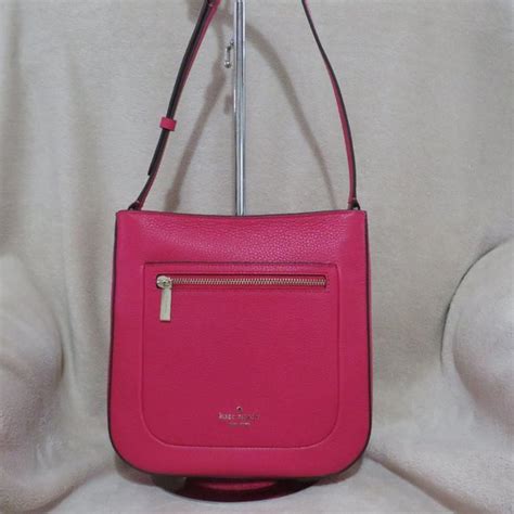 Kate Spade Bags Kate Spade Leila Pebbled Leather Top Zip Crossbody Bright Rose Poshmark