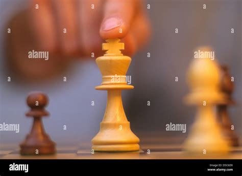 Close Up Of King Chess Piece Stock Photo Alamy