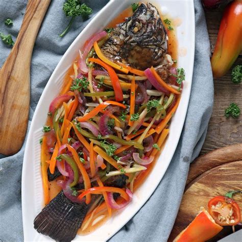 Make this colorful, tangy-sweet Filipino Escabeche or Sweet and Sour ...