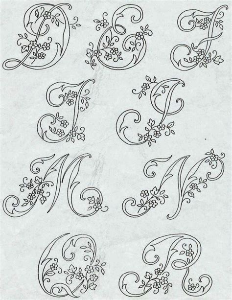 Best Vintage Hand Embroidery Letters Patterns Free Helmuth Projects