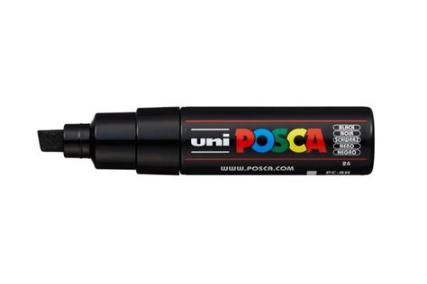 Художественный акриловый маркер UNI POSCA PC 8K чёрный до 8 0 мм