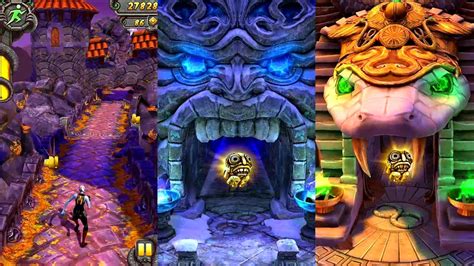 Temple Run 2 Spooky Summit VS Frozen Shadows VS Blazing Sands Android