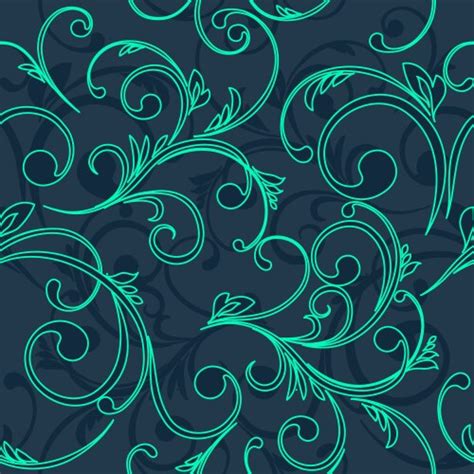 Abstract Vintage Seamless Damask Pattern Floral Vector Image