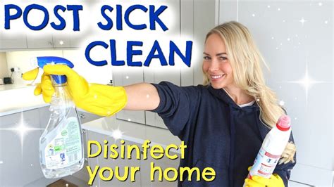 After Sick Clean How To Disinfect Your House Post Sickness Youtube