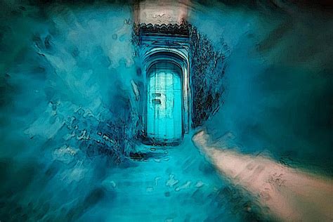 Mysterious Door Mixed Media by Teresa Trotter